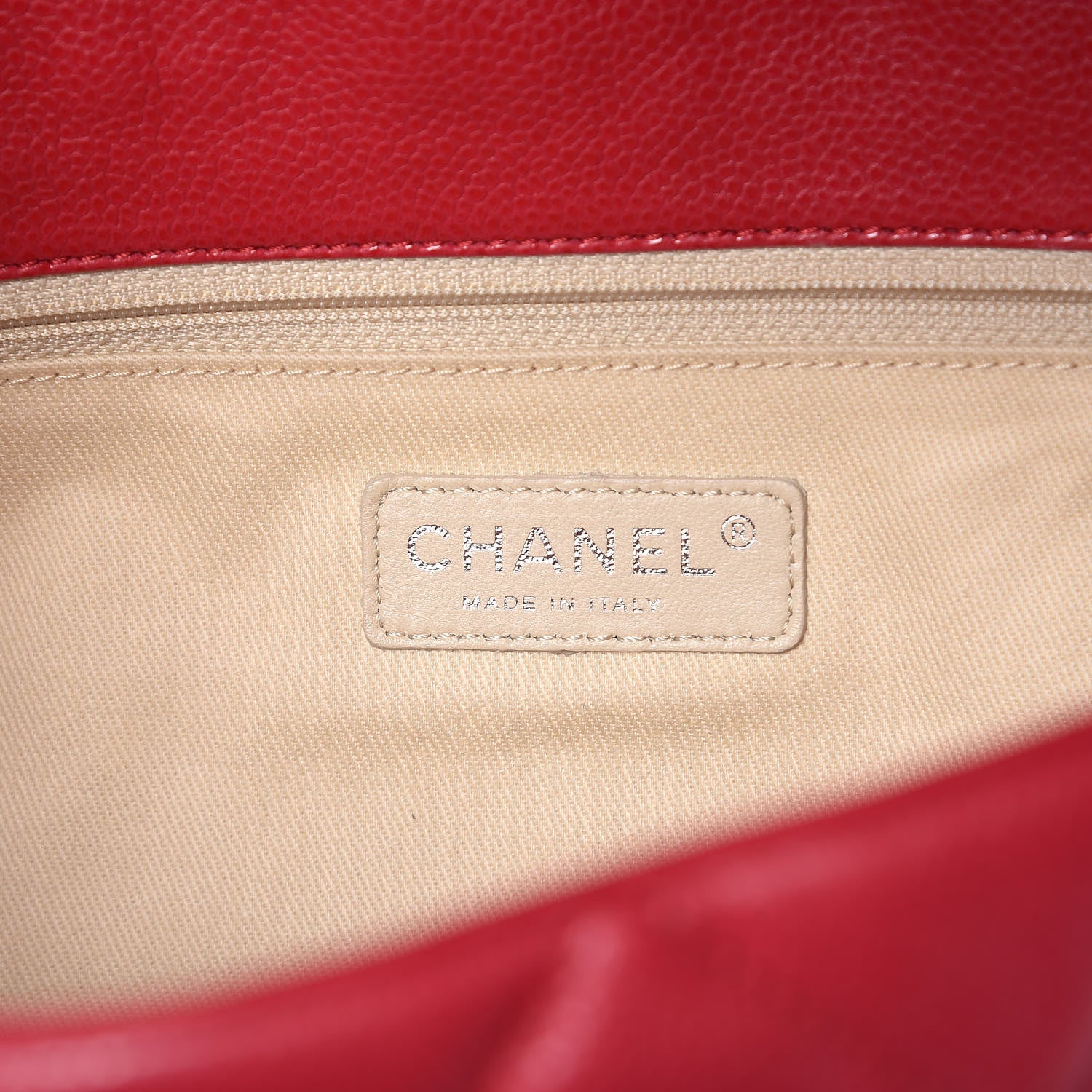 Chanel Glazed Soft Caviar Large Flap Red 8 of 10