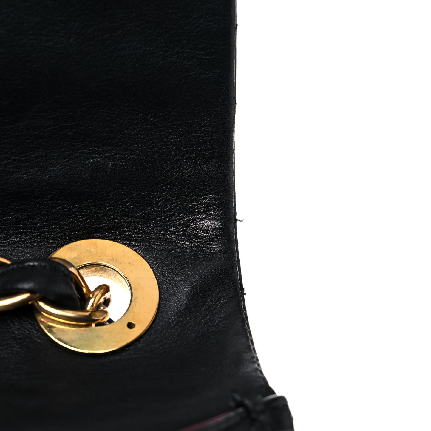Lambskin Quilted XL Jumbo Single Flap Black