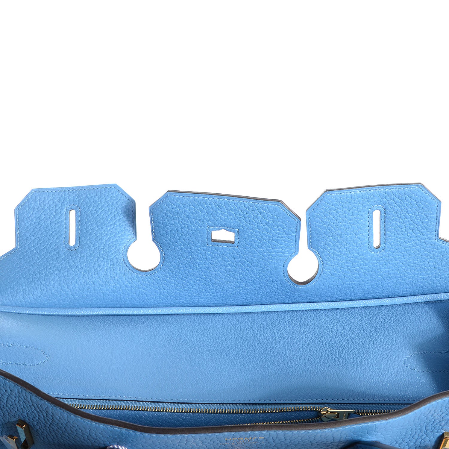 Hermes Taurillon Clemence Birkin 35 Bleu Paradis 19 of 26
