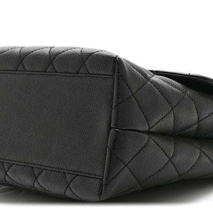 Chanel Caviar Quilted Jumbo Kelly Flap Black 11 of 11