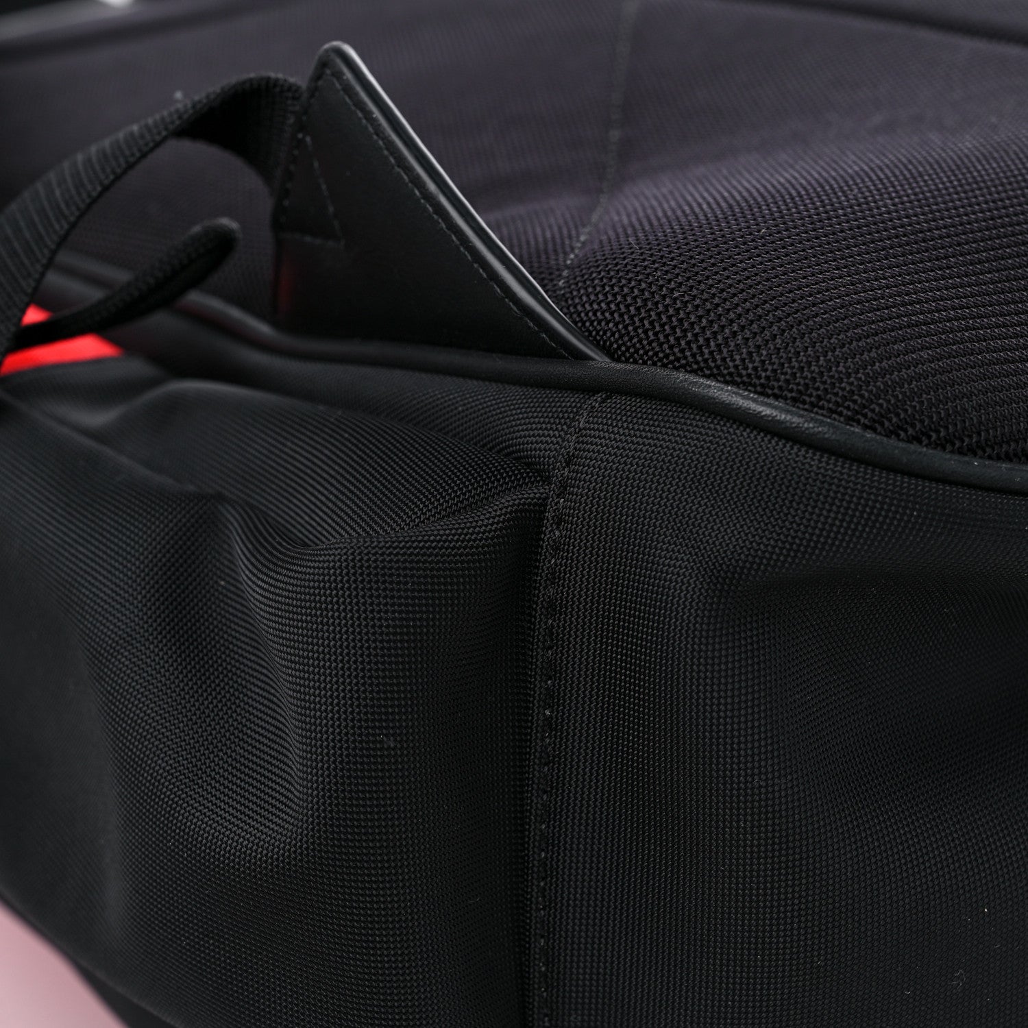 Burberry Nylon Large Nevis Backpack White Red Black 9 of 15
