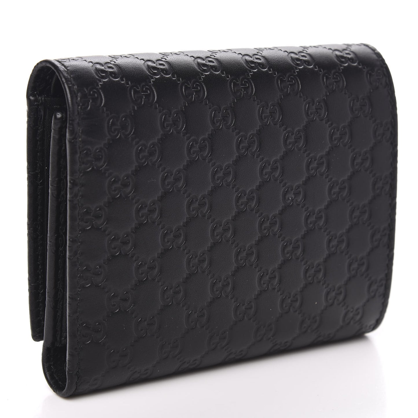 Microguccissima Flap Wallet Black