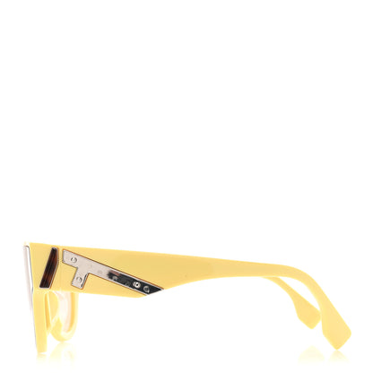 Fendi Acetate Fendi First Round Sunglasses FE40135F Yellow 3 of 7