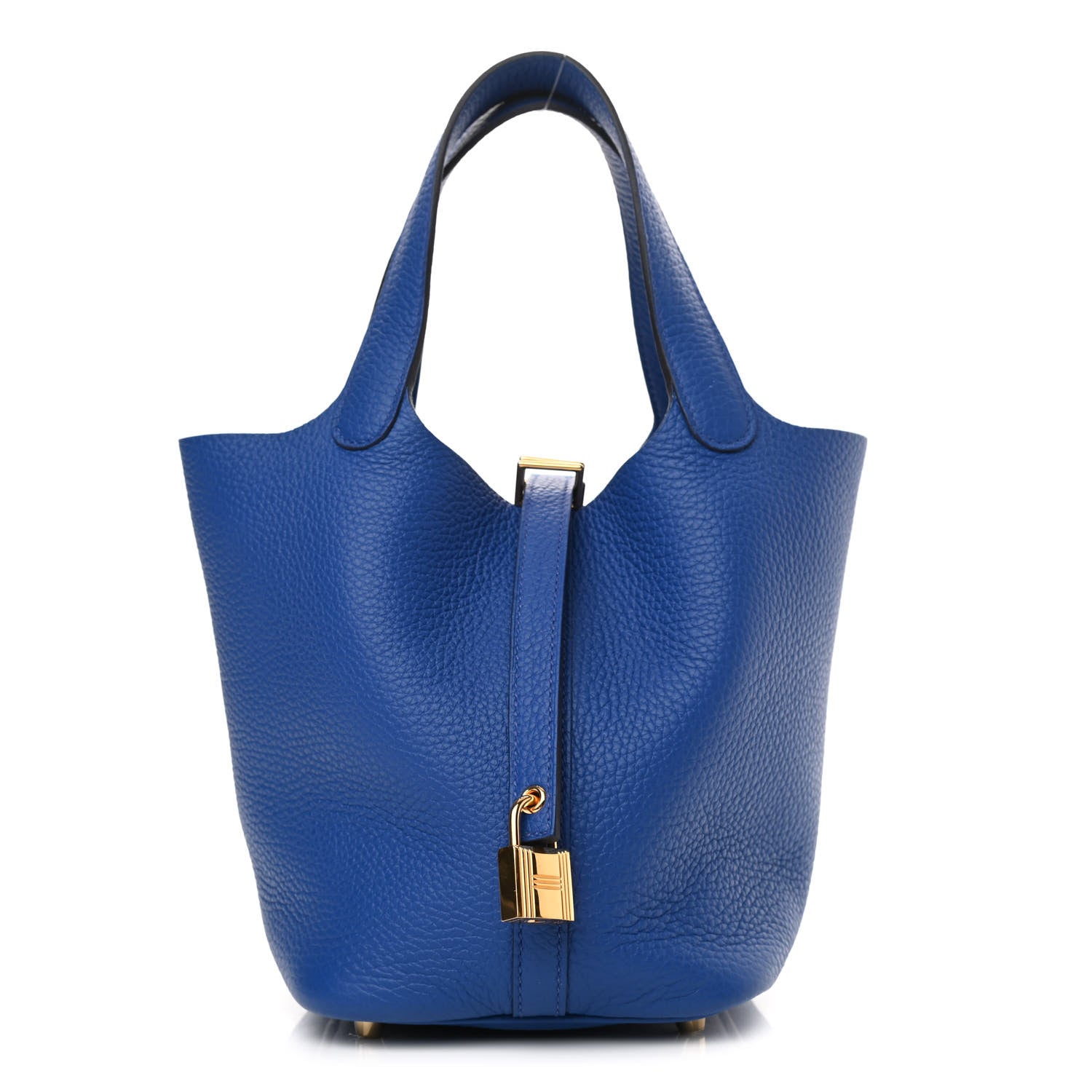 Hermes Taurillon Clemence Picotin Lock 18 PM Bleu Electrique 1 of 11
