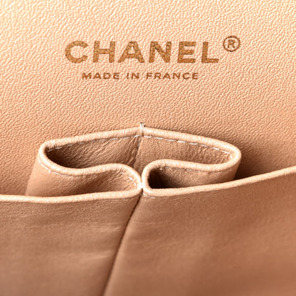 Chanel Iridescent Caviar Quilted Jumbo Double Flap Beige 6 of 10
