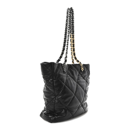 Chanel Lambskin Quilted Chanel 19 Shopping Bag Black 3 of 10