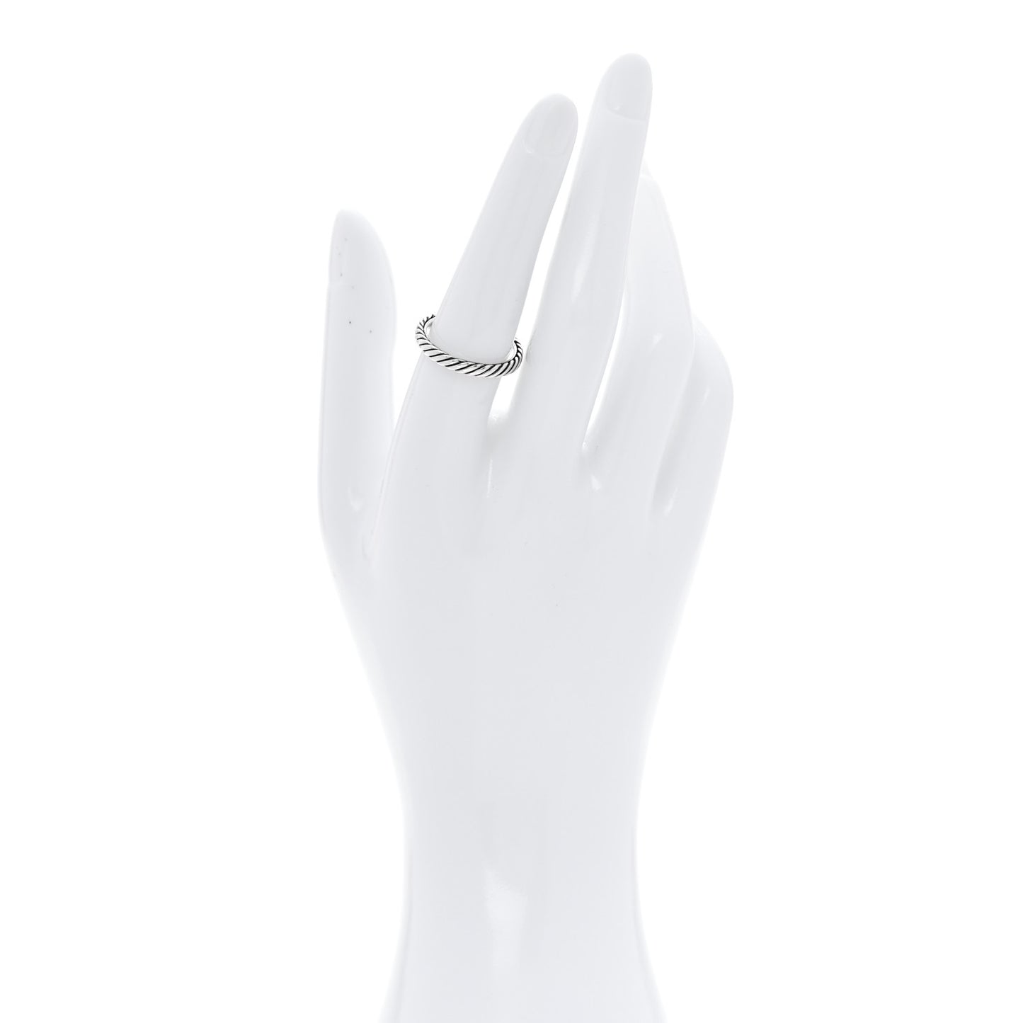 Sterling Silver Cable Classics Band Ring 54 7