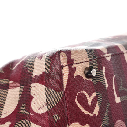 Burberry Nova Check Heart Tote Red 13 of 16