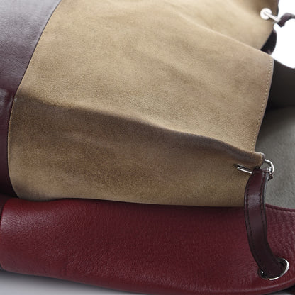 Celine Calfskin Suede All Soft Shoulder Bag Burgundy 10 of 12