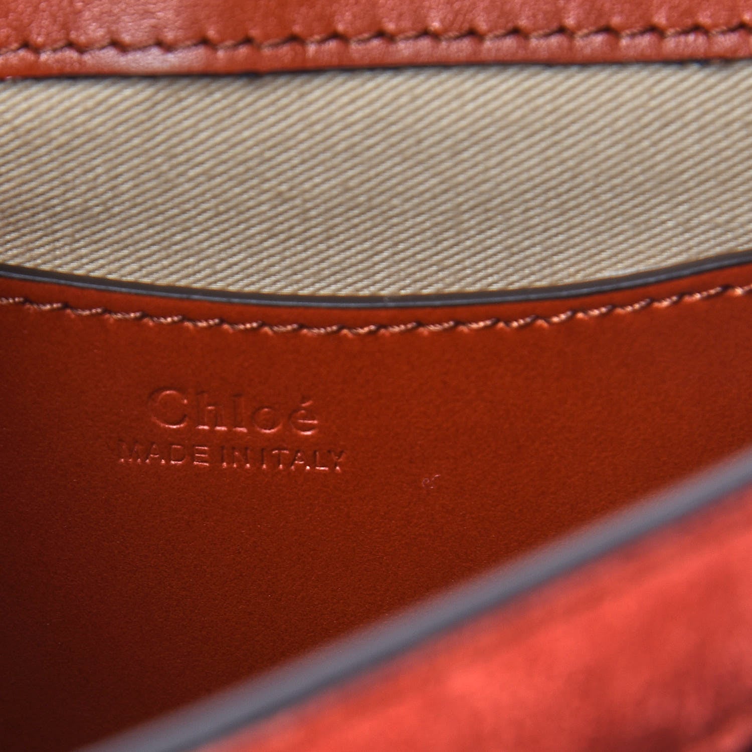 Chloe Calfskin Small Tess Bag Sepia Brown 7 of 10