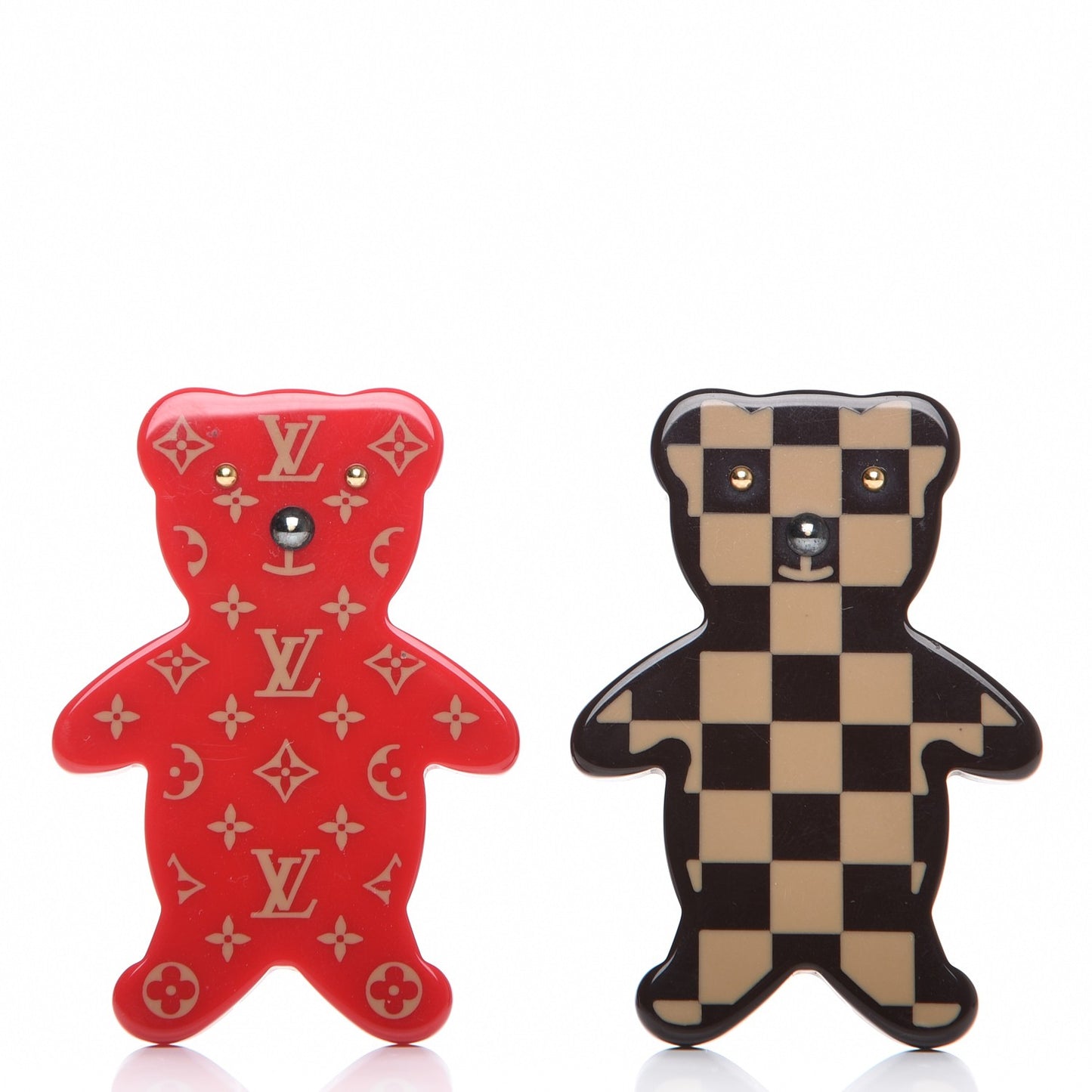 Teddy Bear Nonours Pin Brooch Set