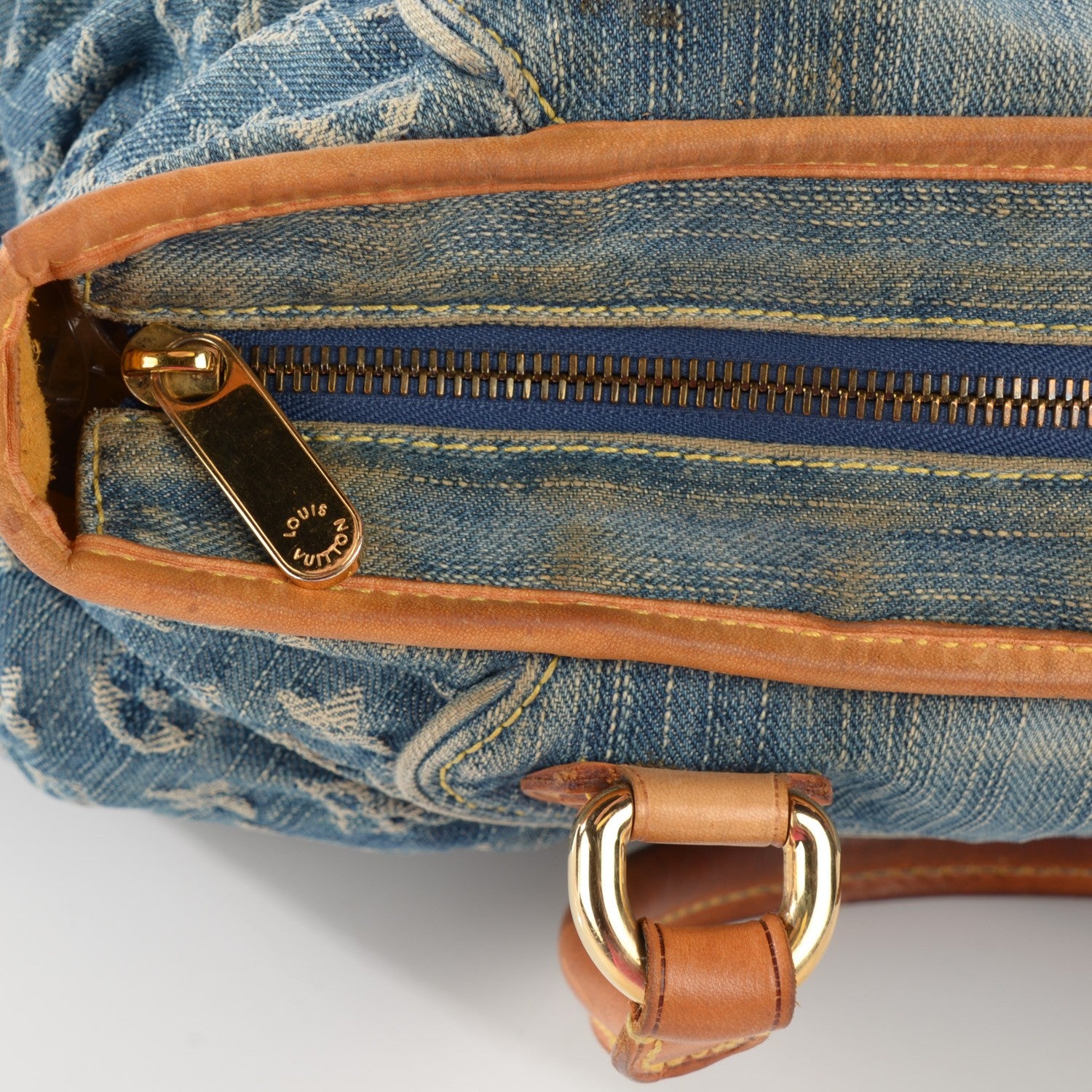Louis Vuitton Denim Neo Cabby MM Blue 4 of 17