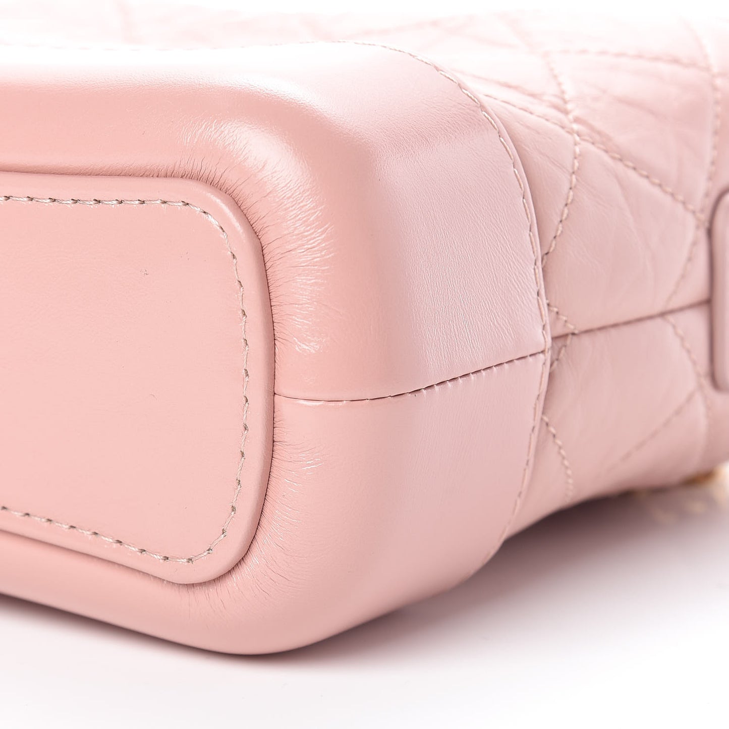 Aged Calfskin Quilted Small Gabrielle Hobo Pink