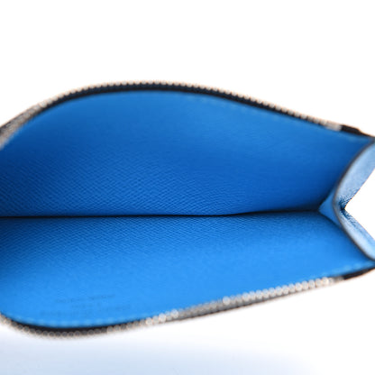 Louis Vuitton Taigarama Coin Card Holder Blue Lagoon 4 of 6