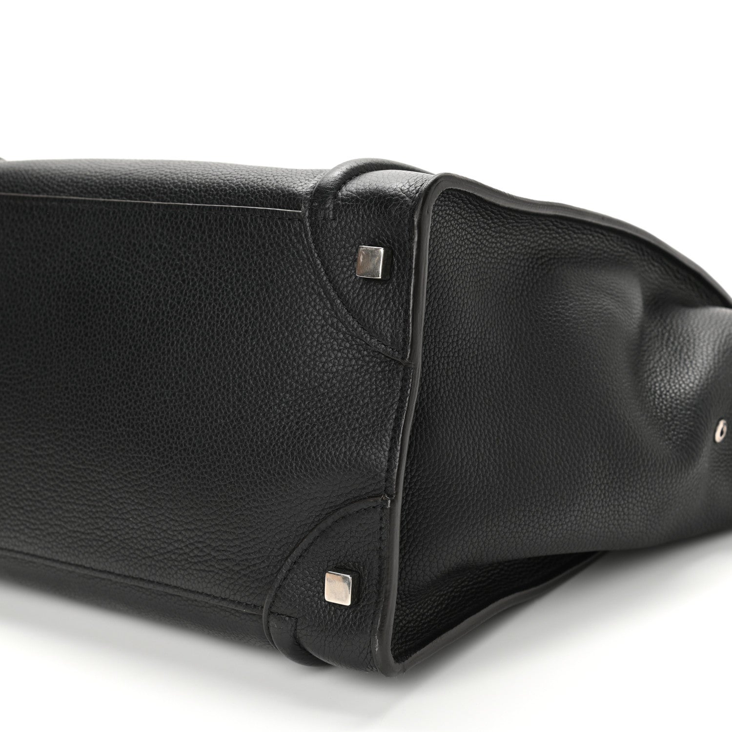 Celine Drummed Calfskin Mini Luggage Black 8 of 9