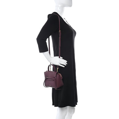 Celine Grained Calfskin Pico Belt Bag Acai 2 of 9
