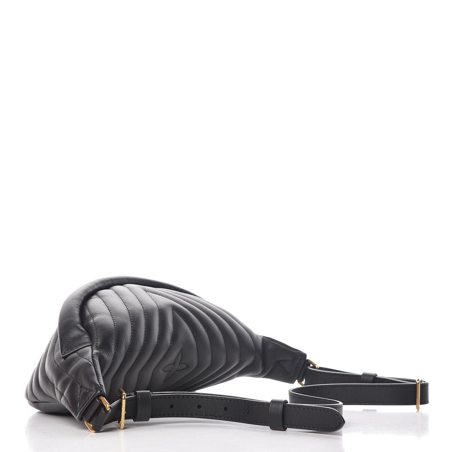 Calfskin Quilted New Wave Bumbag Black