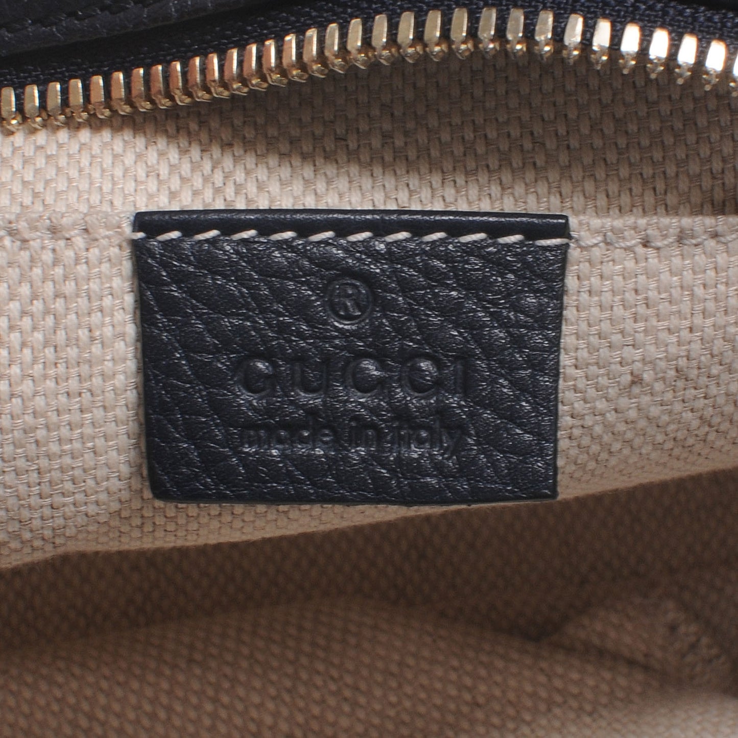 Pebbled Calfskin Small Soho Disco Bag Black