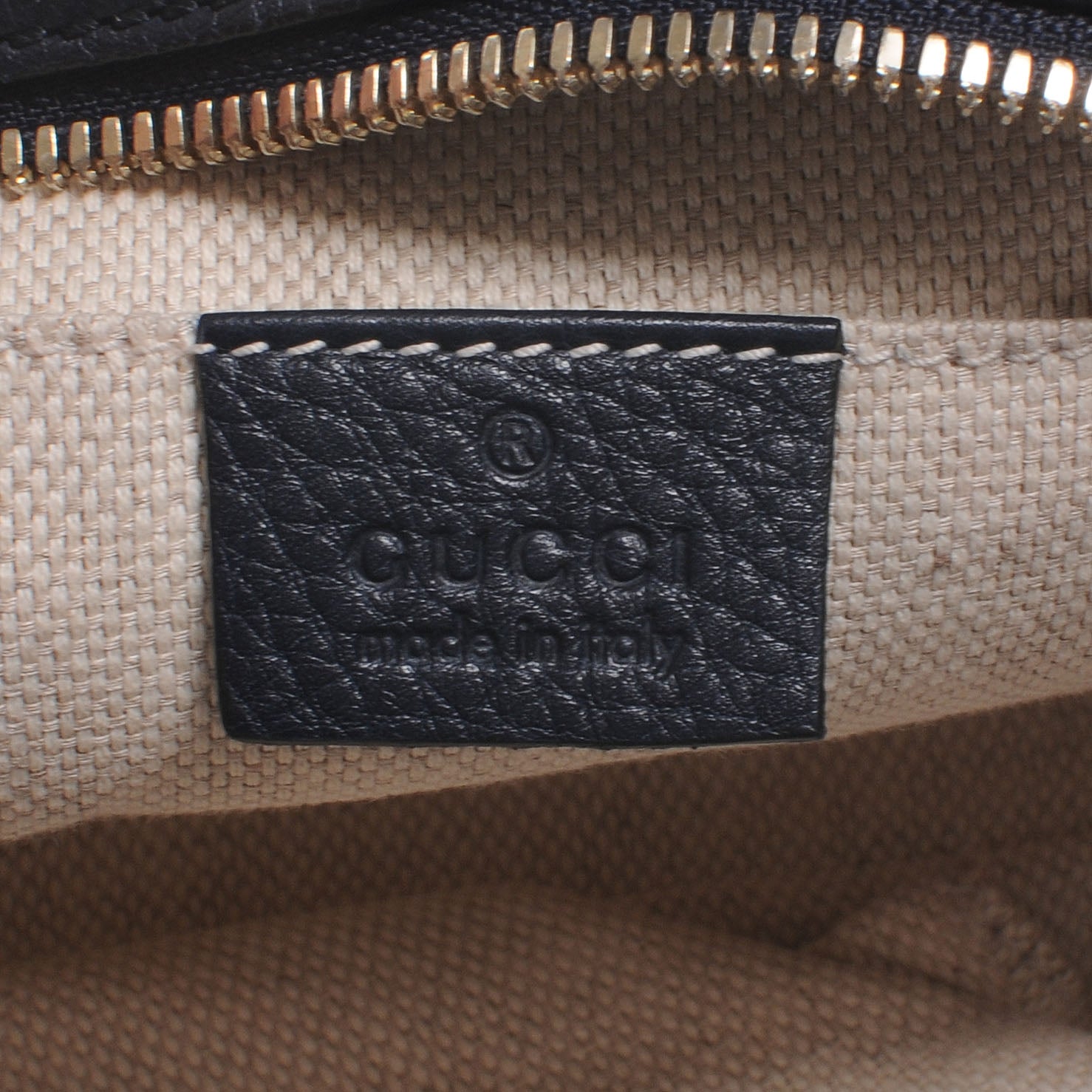 Gucci Pebbled Calfskin Small Soho Disco Bag Black 6 of 7