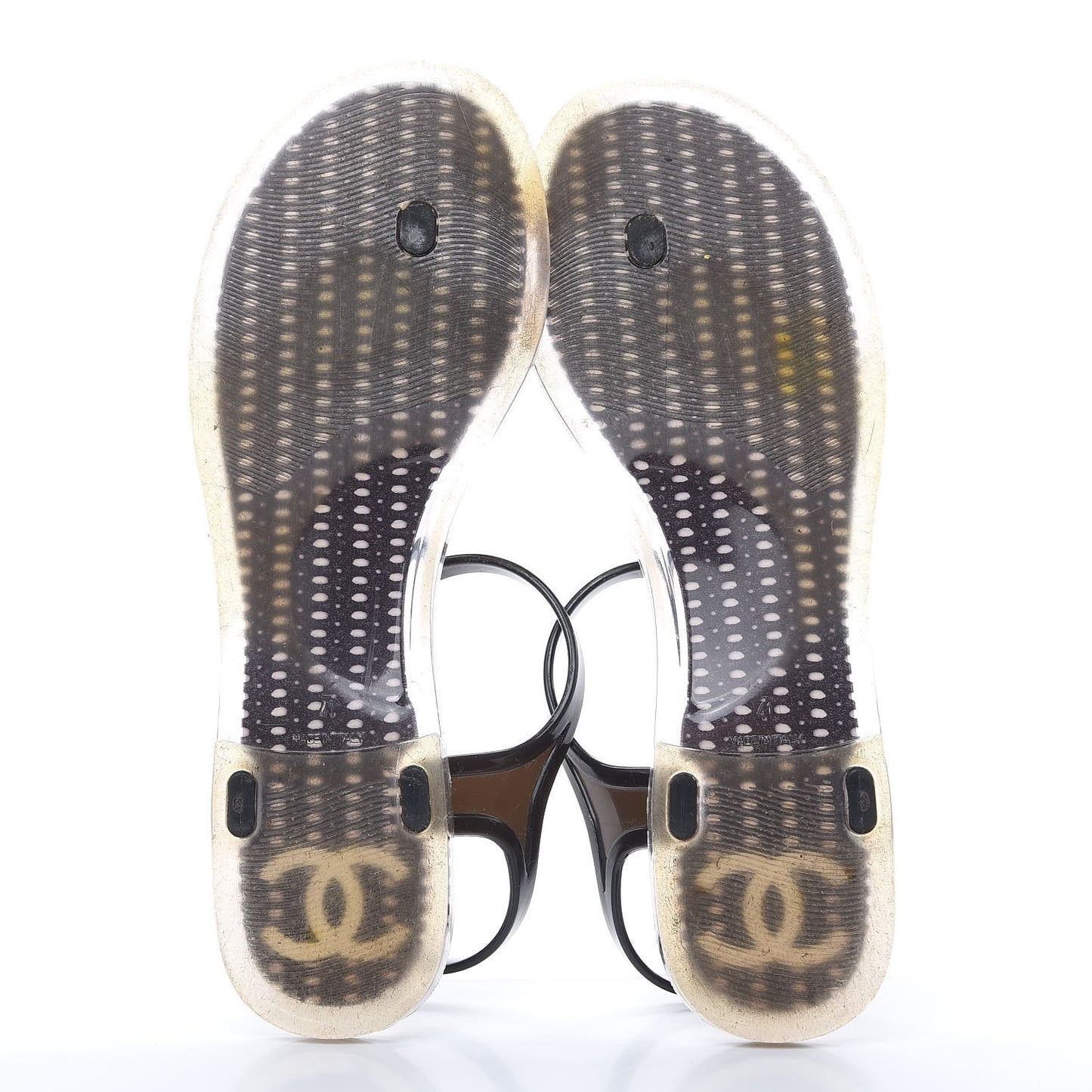 Jelly Camellia Sandals 41 Black