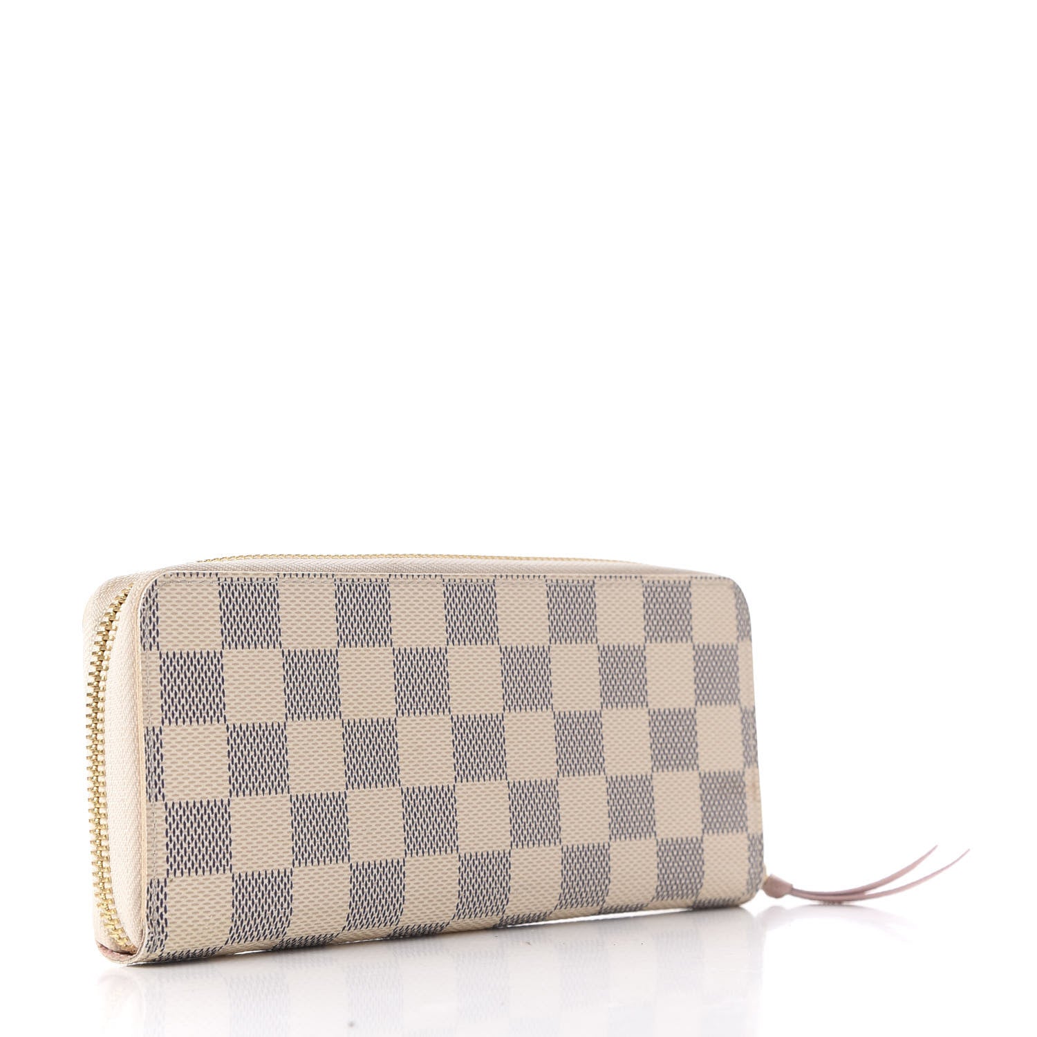 Louis Vuitton Damier Azur Clemence Wallet Rose Ballerine 3 of 16