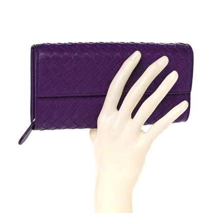 Bottega Veneta Nappa Intrecciato Continental Flap Wallet Peony 2 of 13
