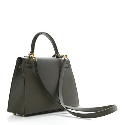 Hermes Epsom Kelly Sellier 25 Vert De Gris 4 of 10