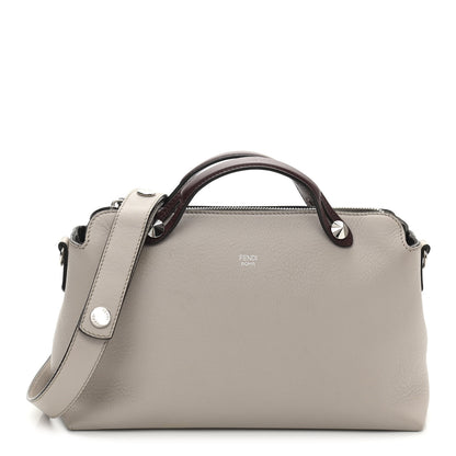 Fendi Vitello Dolce 4 Color Medium By The Way Boston Bag Grigio Polvere Arancio Multicolor 1 of 14