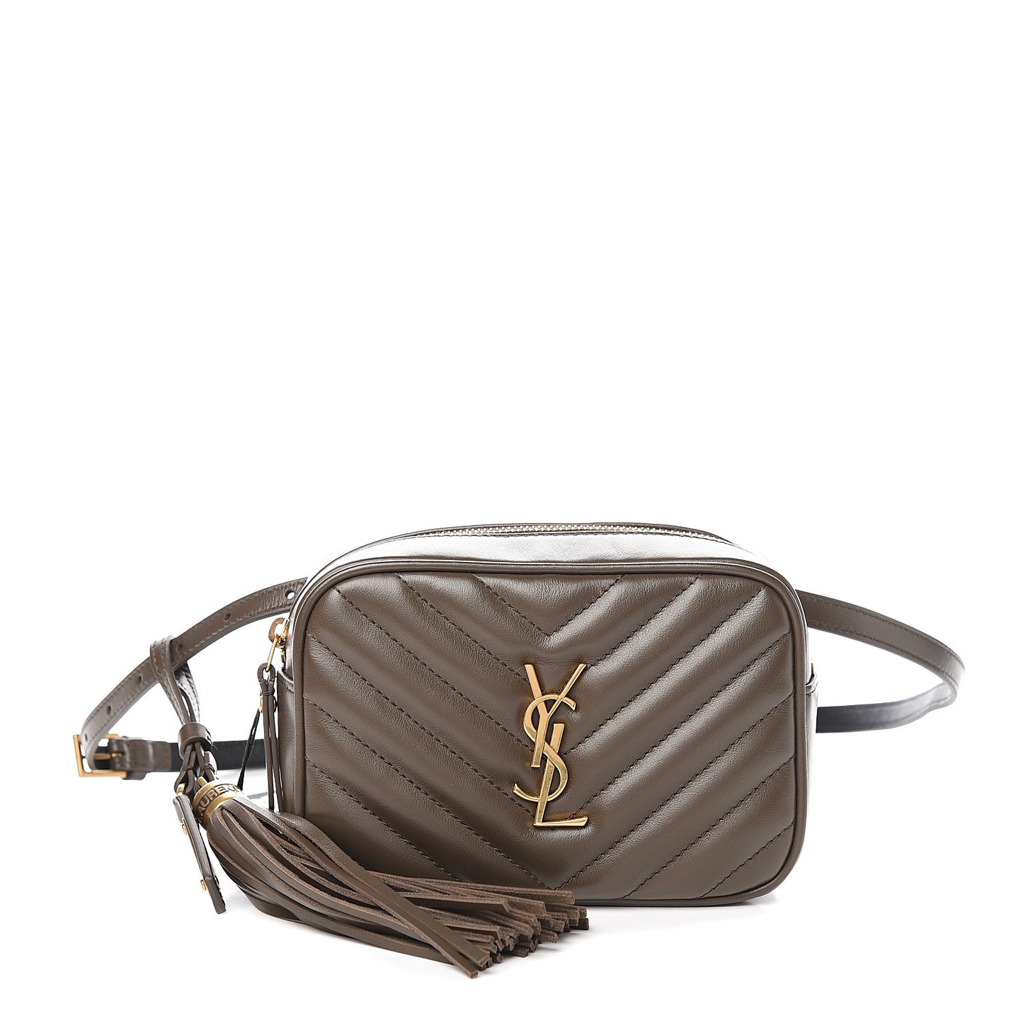 Calfskin Matelasse Monogram Lou Belt Bag Faggio
