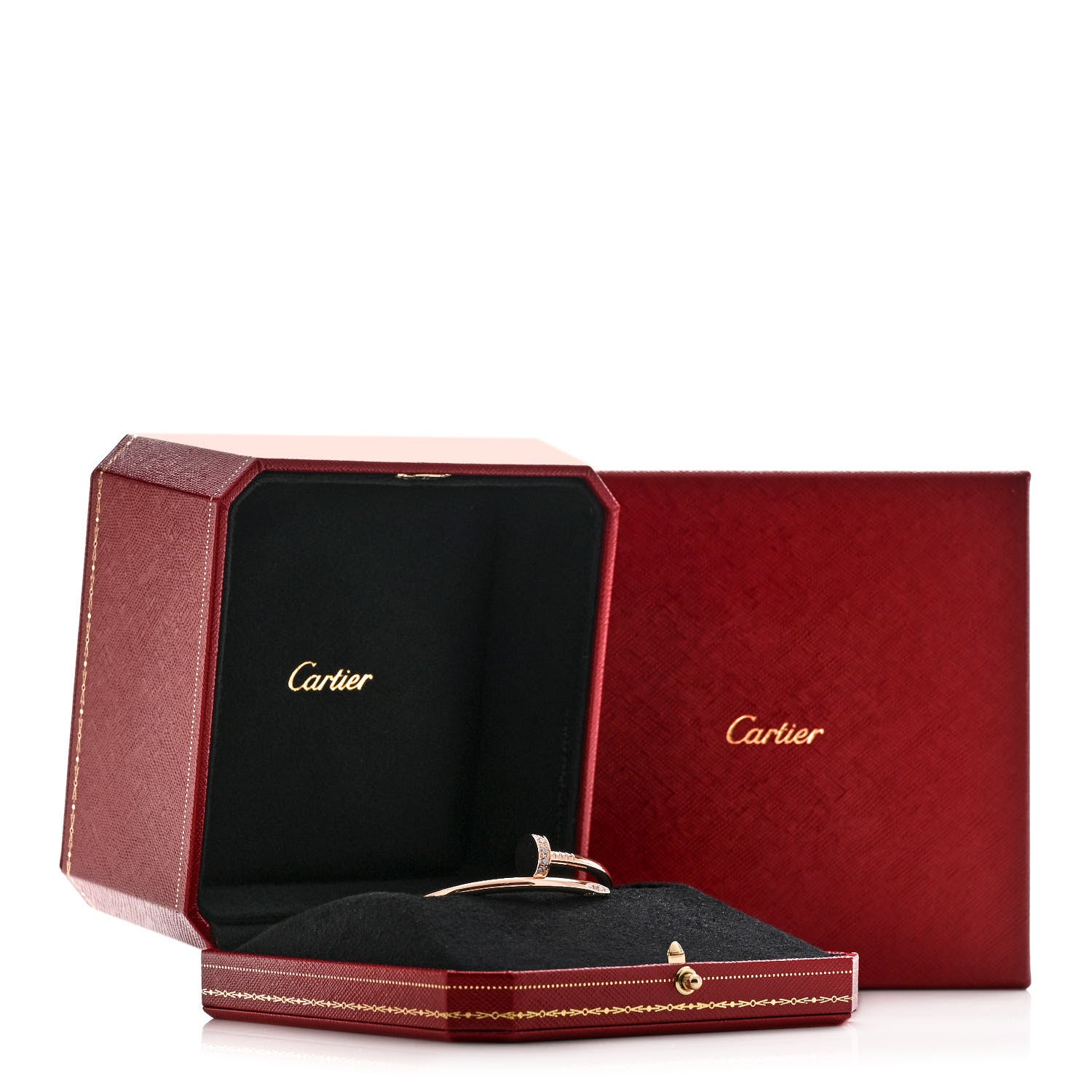 Cartier 18K Pink Gold Diamond Juste Un Clou Bracelet 15 4 of 4