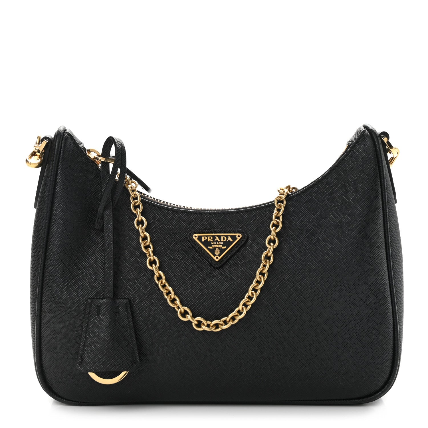 Prada Saffiano Lux Re-Edition 2005 Shoulder Bag Black 1 of 11