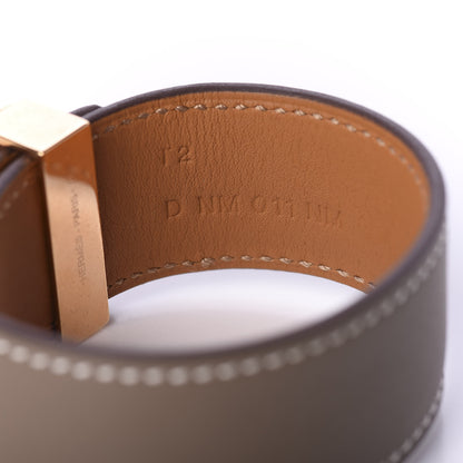 Hermes Swift Collier de Chien CDC 24 Bracelet T2 Etoupe 6 of 8