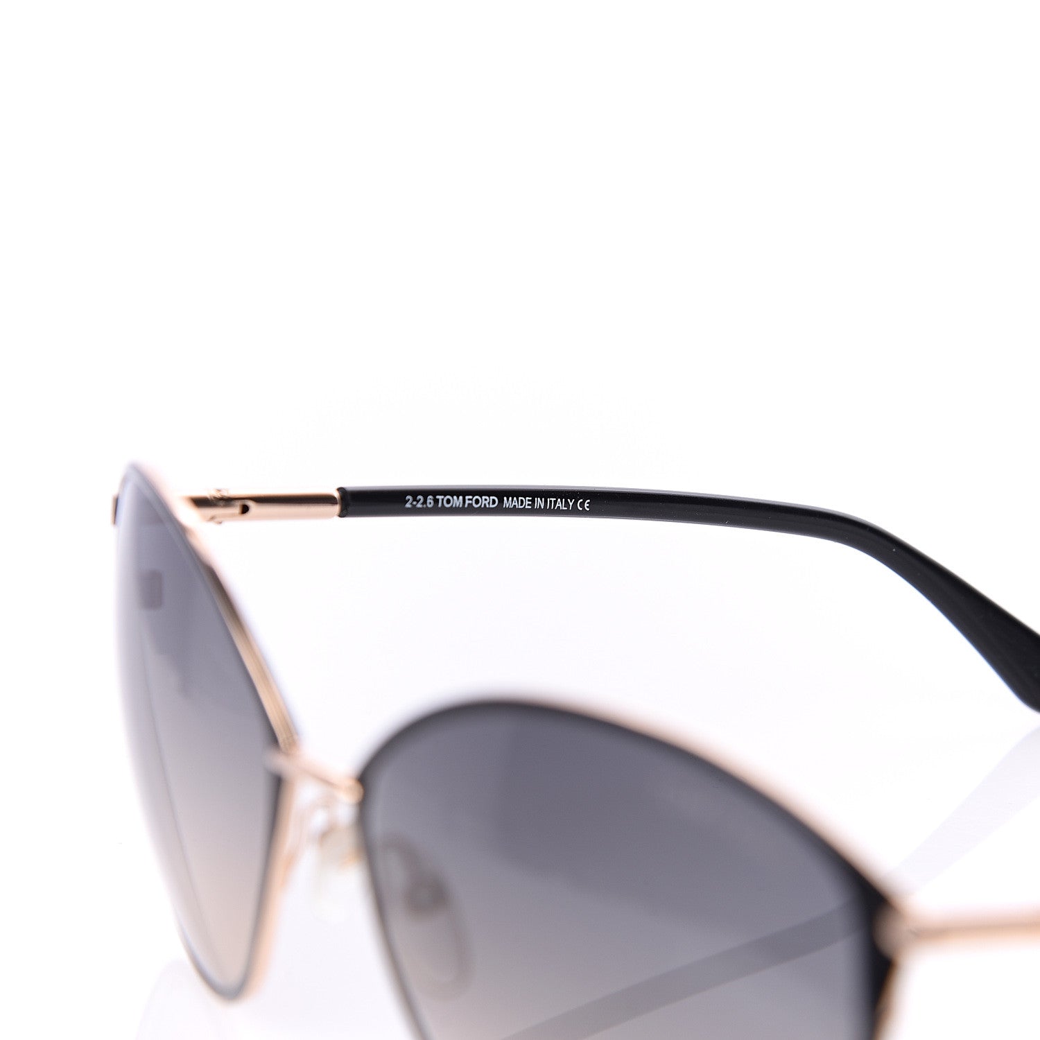 Tom Ford Penelope Vintage Round Sunglasses TF320 Black 6 of 7