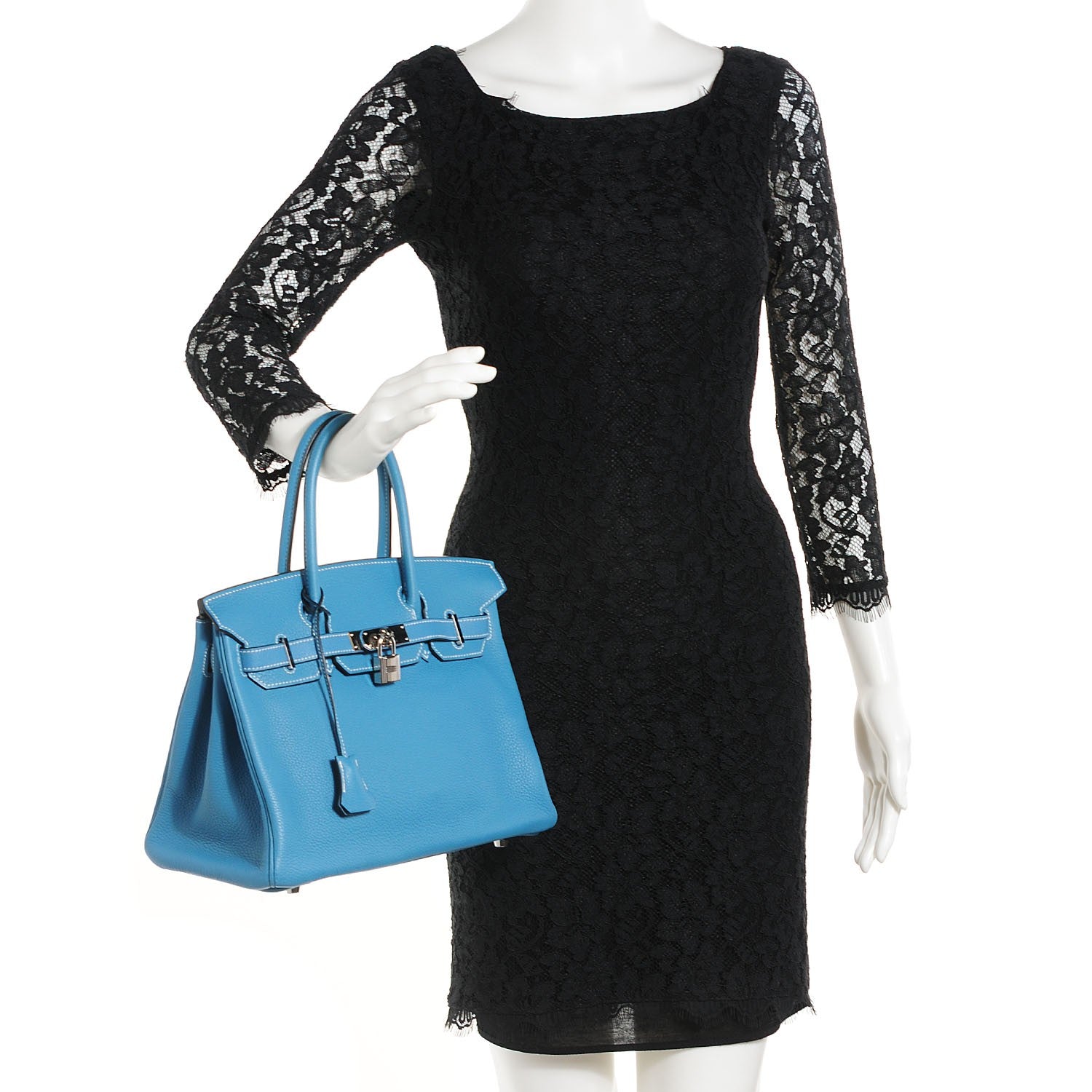 Hermes Togo Birkin 30 Blue Jean 5 of 29