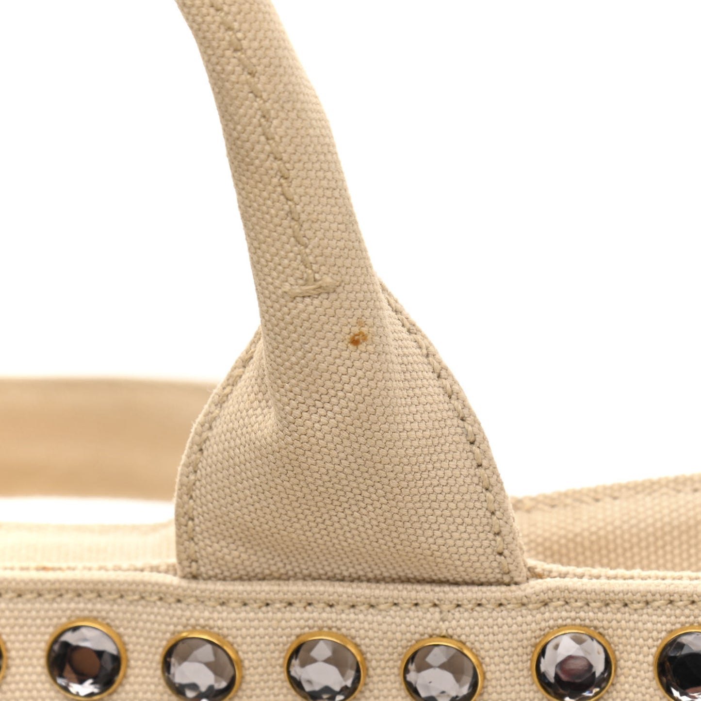 Canapa Crystal Studded Tote Corda