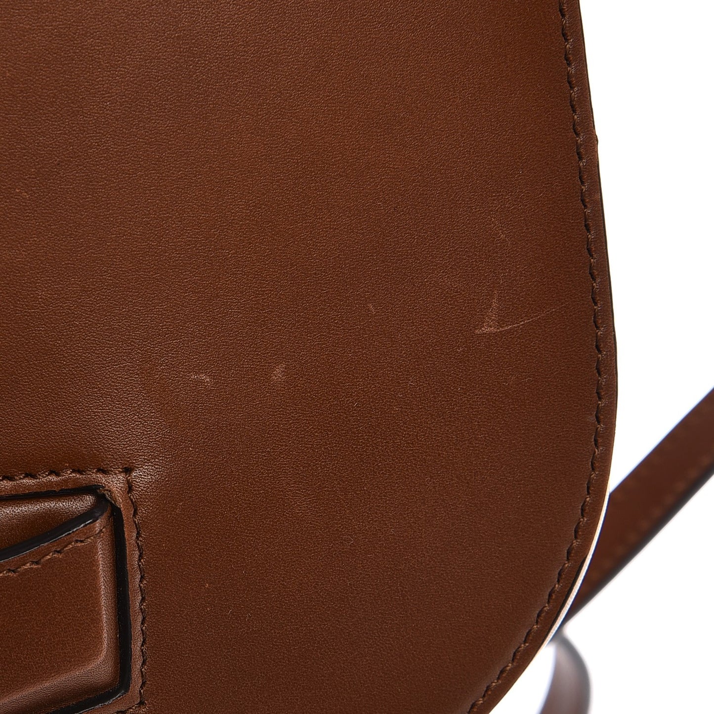 Smooth Calfskin Small Trotteur Brown