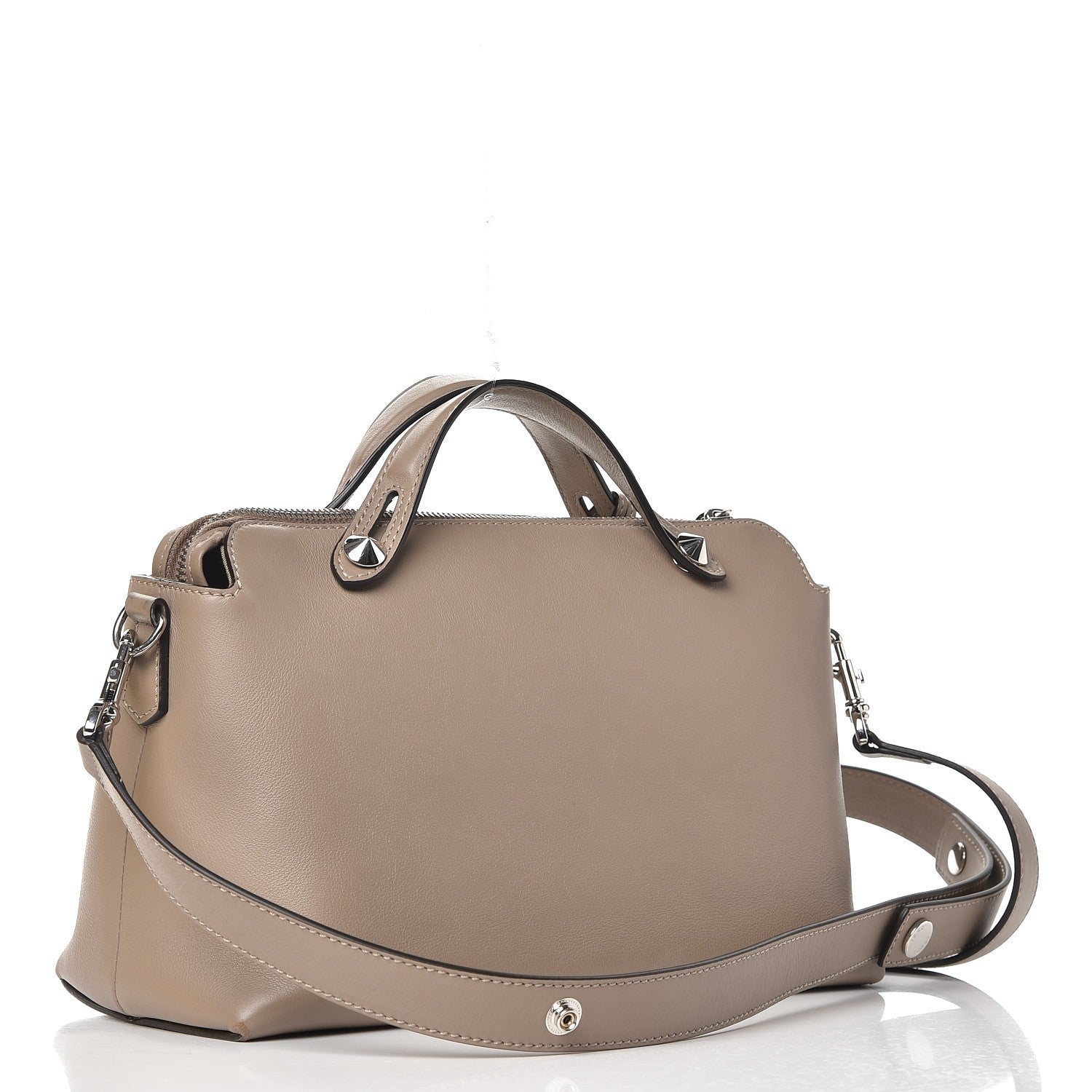 Fendi Vitello Dolce Medium By The Way Boston Bag Tortora 3 of 12