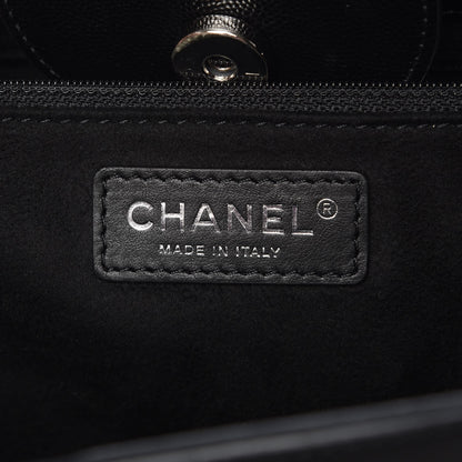 Chanel Caviar Small Studded Deauville Tote Black 6 of 7