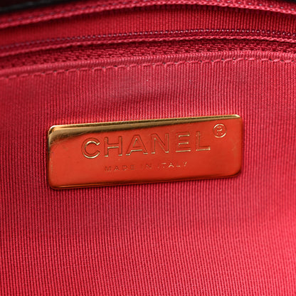 Chanel Shiny Goatskin Quilted Medium Chanel 19 Flap Black 6 of 16