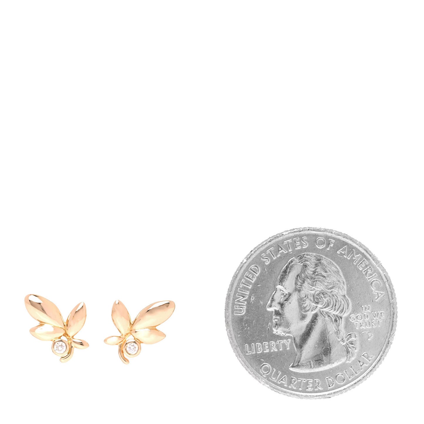 18K Rose Gold Diamond Paloma Picasso Olive Leaf Earrings