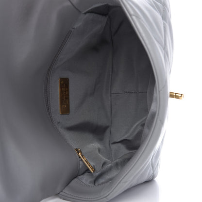 Chanel Lambskin Quilted Medium Chanel 19 Flap Grey 5 of 11