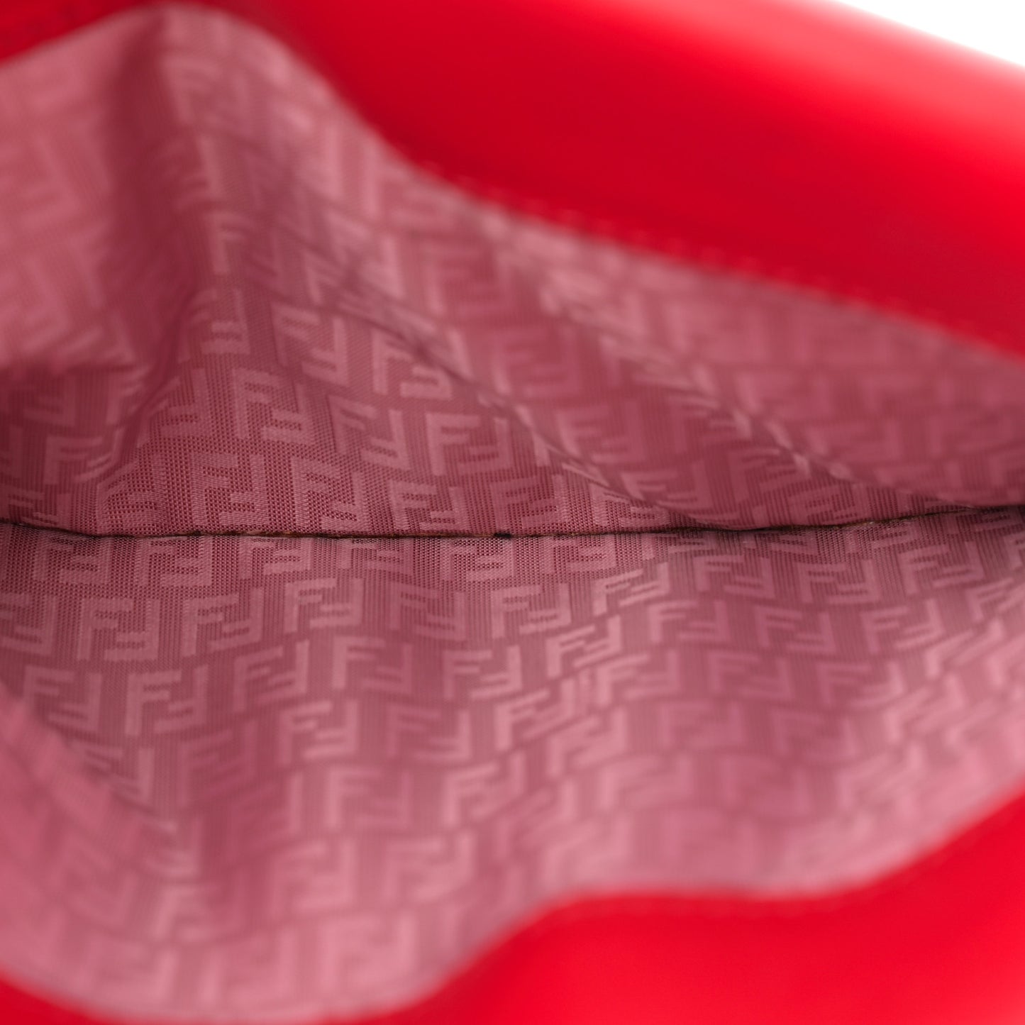 Nappa Logo Embossed Long Wallet on Chain Rosso