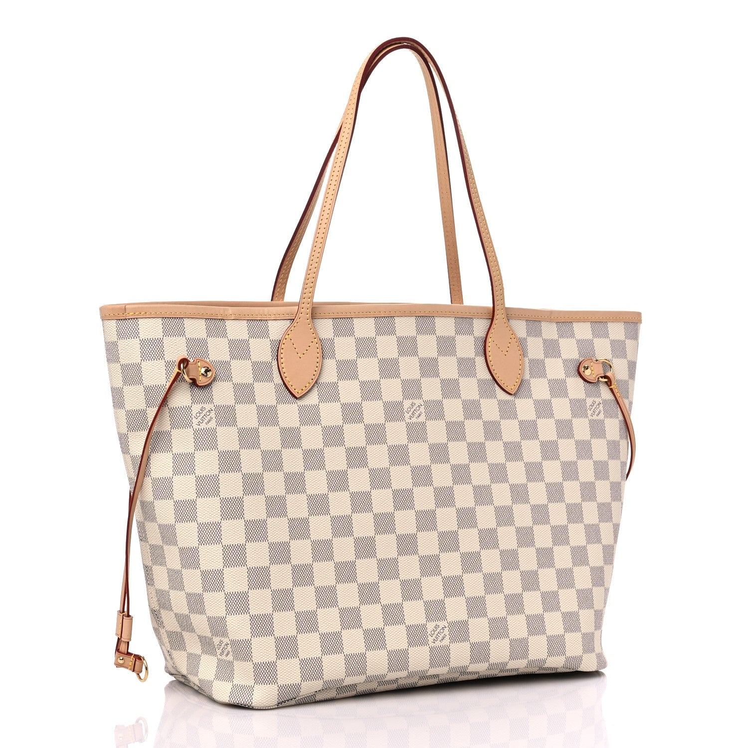 Louis Vuitton Damier Azur Neo Neverfull MM Rose Ballerine 4 of 9