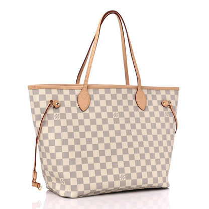 Louis Vuitton Damier Azur Neo Neverfull MM Rose Ballerine 4 of 9