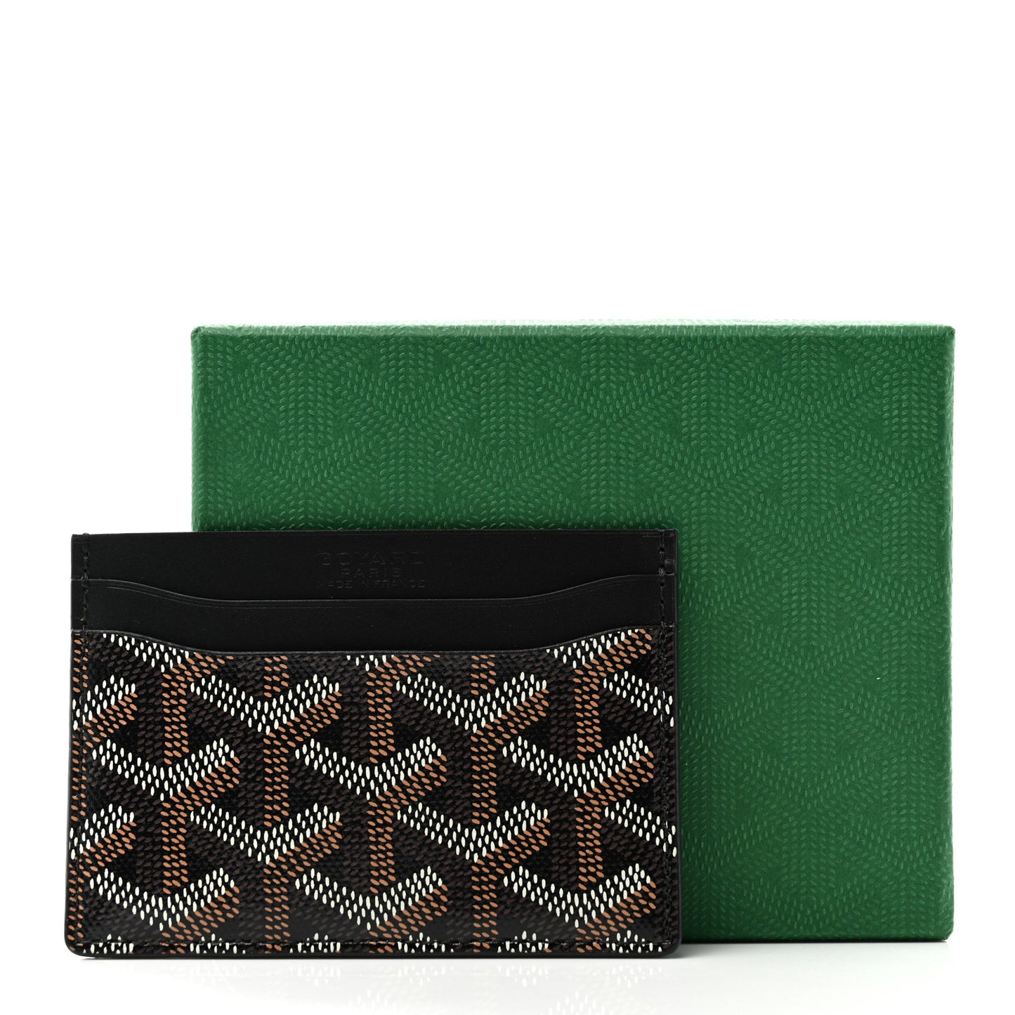 Goyardine Saint Sulpice Card Holder Black