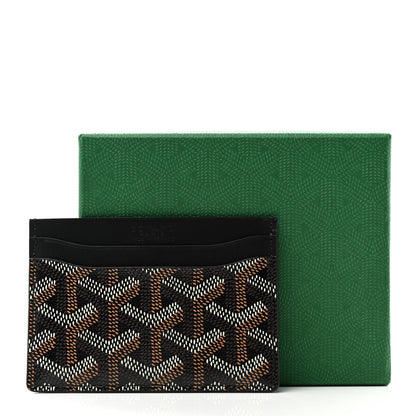Goyard Goyardine Saint Sulpice Card Holder Black 7 of 7