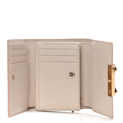 MCM Goatskin Milano Tri-Fold Wallet Beige 5 of 11