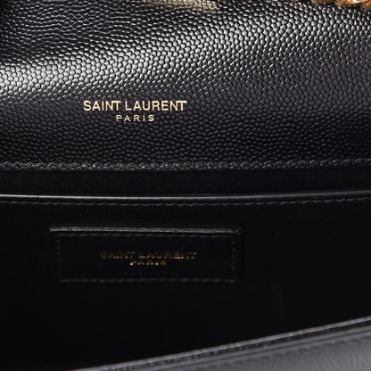 Saint Laurent Grain De Poudre Small Monogram Kate Satchel Black 8 of 10