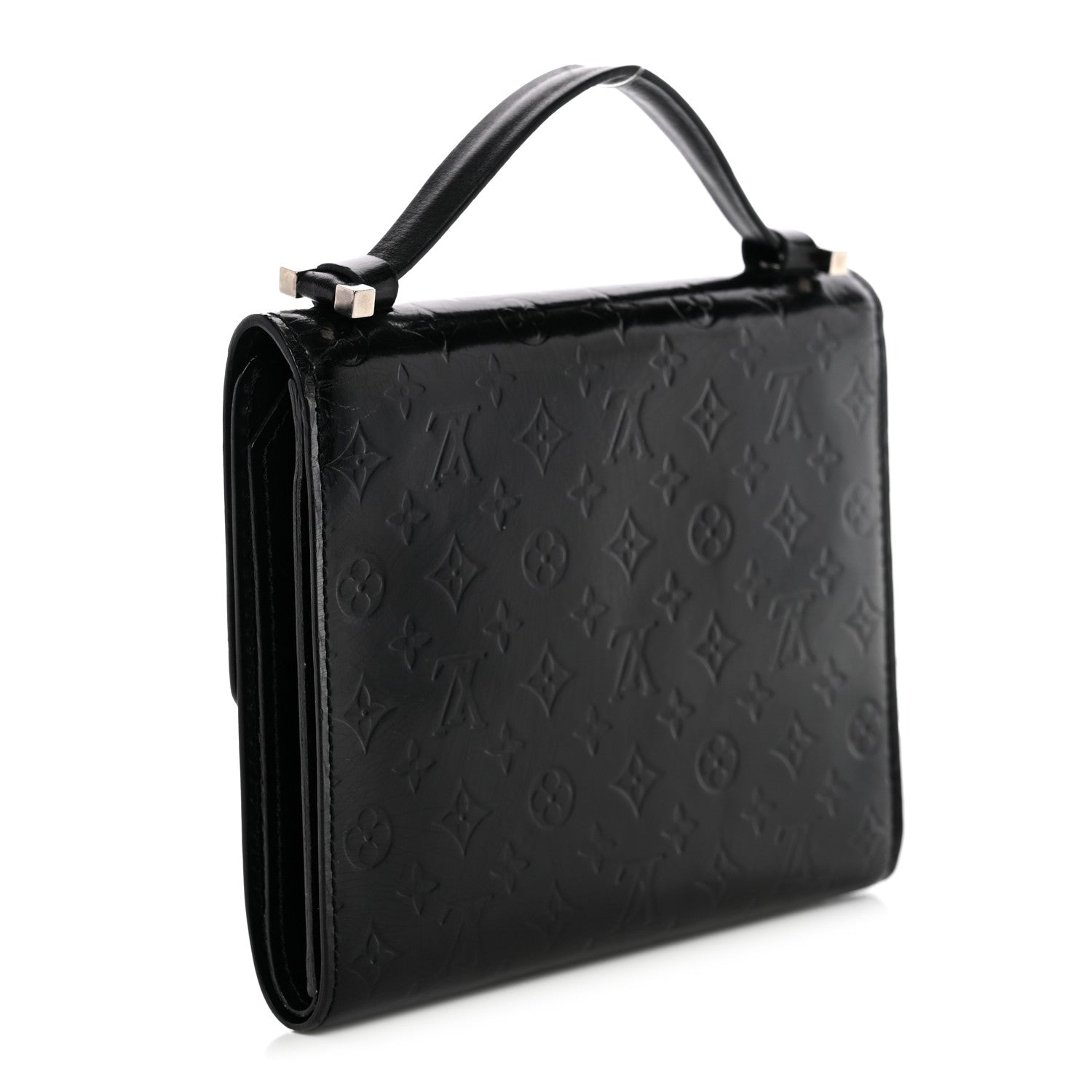 Louis Vuitton Vernis Glace Anouchka PM Wallet Black 4 of 9