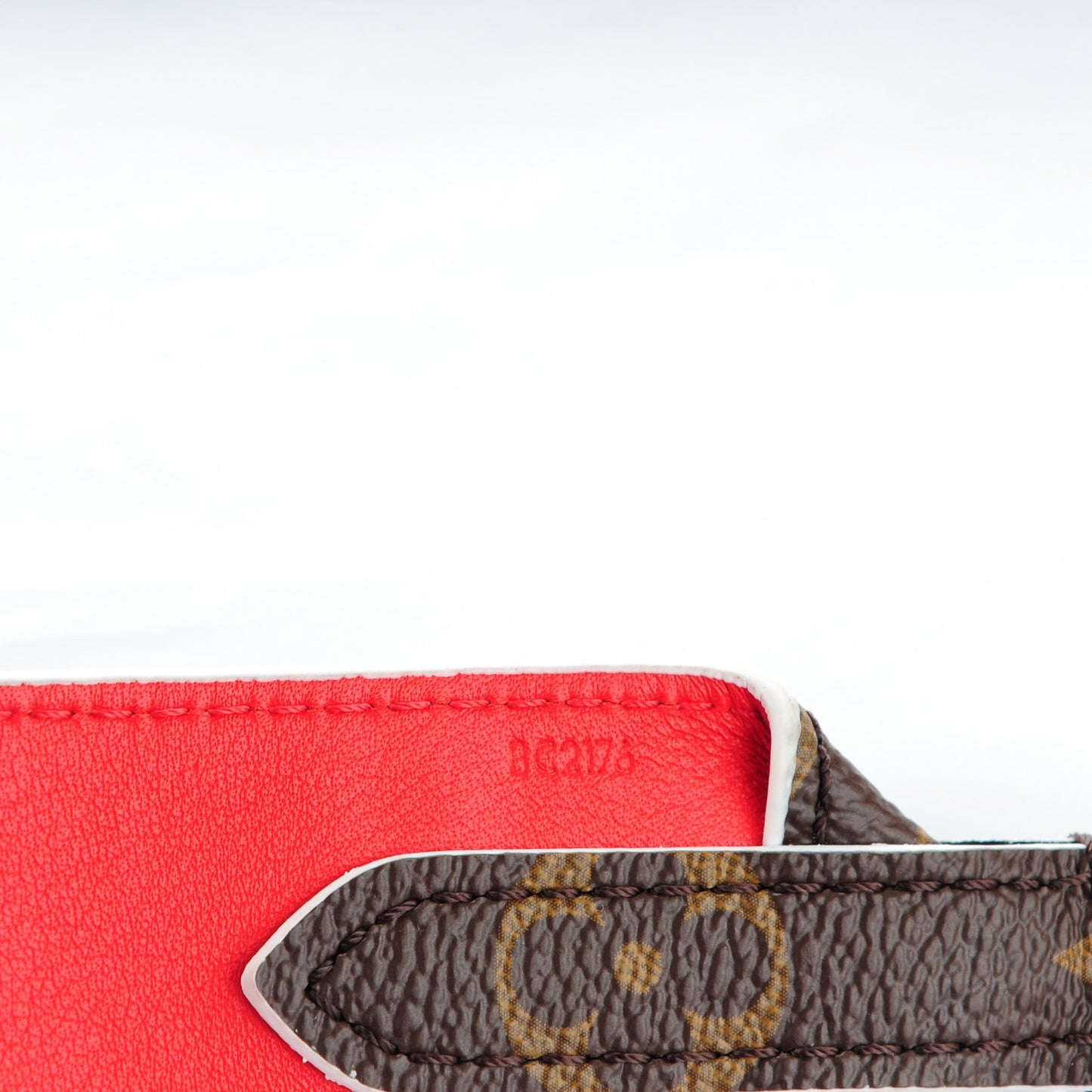 Monogram Bandouliere Shoulder Strap Red
